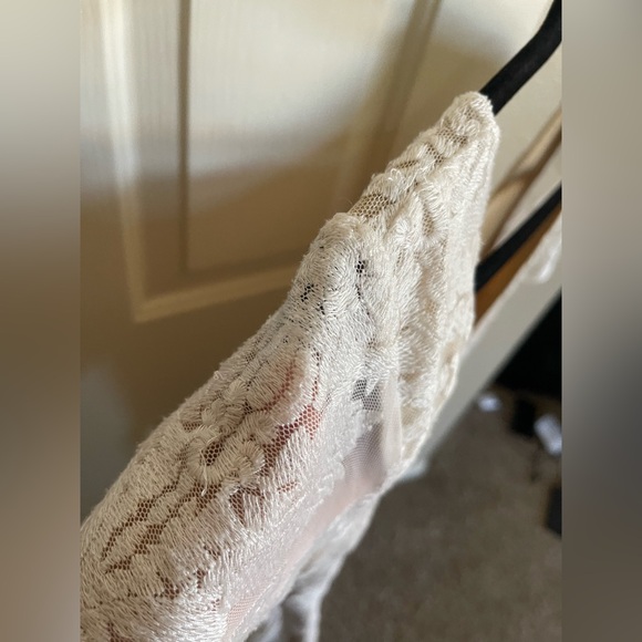 For Love & Lemons San Marcos Backless Ivory Lace Dress Medium - Picture 9 of 10